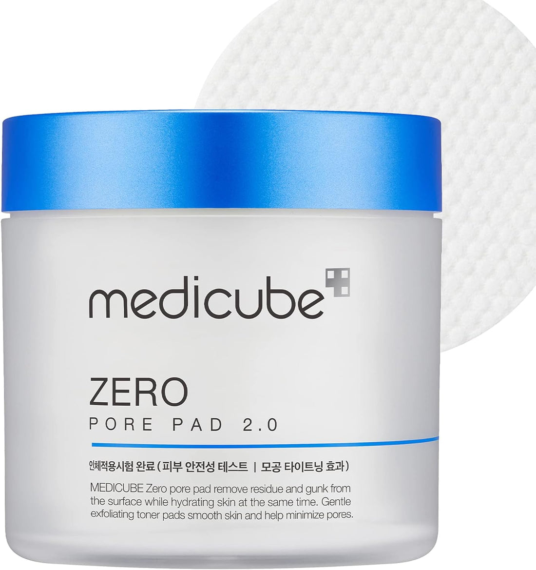 Medicube Zero Pore Pads 2.0 - Dual-Textured Facial Toner Pads for Exfoliation and Minimize Pores